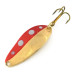 Vintage  Seneca Little Cleo, 1/4oz Gold / Red / White fishing spoon #8571