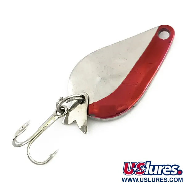 Vintage Acme K.O. Wobbler, 1/4oz Nickel / Red fishing lure #8573