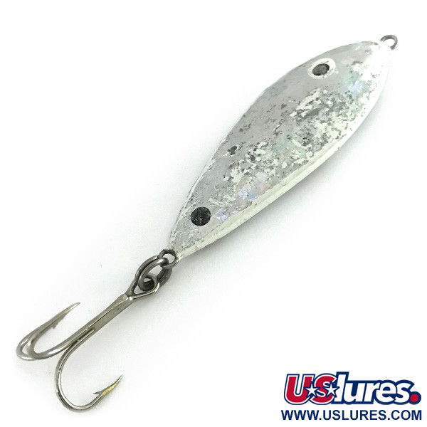 Vintage RSR Lures RSR SHAD Jig Lure, 1 1/4oz Silver fishing spoon #8584