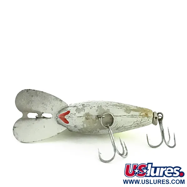 Vintage Bill Norman Quarterback Shallow, 1/4oz Silver / Chartreuse fishing lure #8591