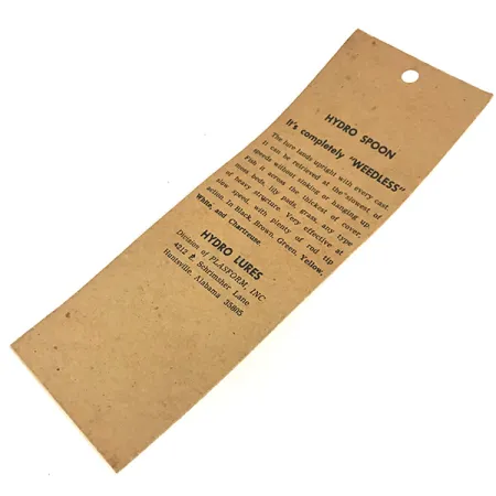 Hydro Lures Weedless Hydro Spoon, 1/2oz White / Gray / Red fishing spoon #8595