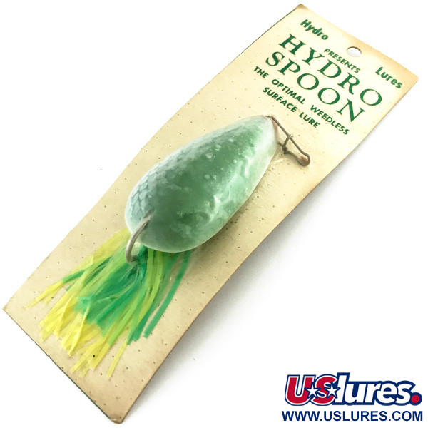  Hydro Lures Weedless Hydro Spoon, 3/5oz Green fishing lure #8596