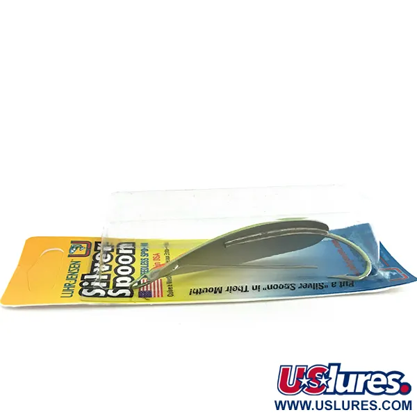 Luhr Jensen Weedless Silver Spoon UV, 3/4oz Fire Tiger fishing spoon #8597