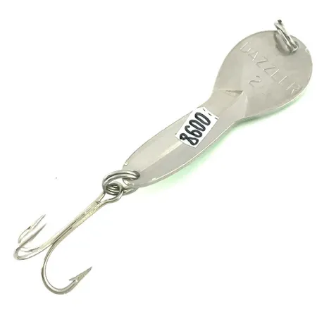 Acme Dazzler #2 UV, 1/4oz Yellow / Green / Nickel fishing spoon #8600
