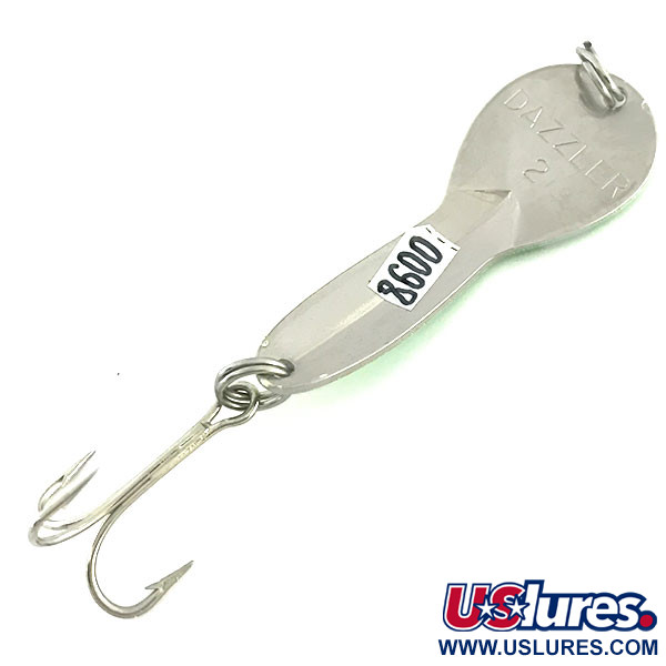  Acme Dazzler #2 UV, 1/4oz Yellow / Green / Nickel fishing spoon #8600