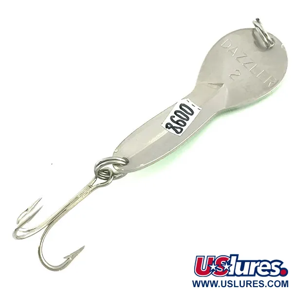  Acme Dazzler #2 UV, 1/4oz Yellow / Green / Nickel fishing spoon #8600