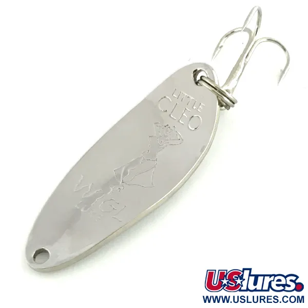 Vintage  Seneca Little Cleo (Hula Girl)​, 1/3oz Nickel fishing spoon #8610