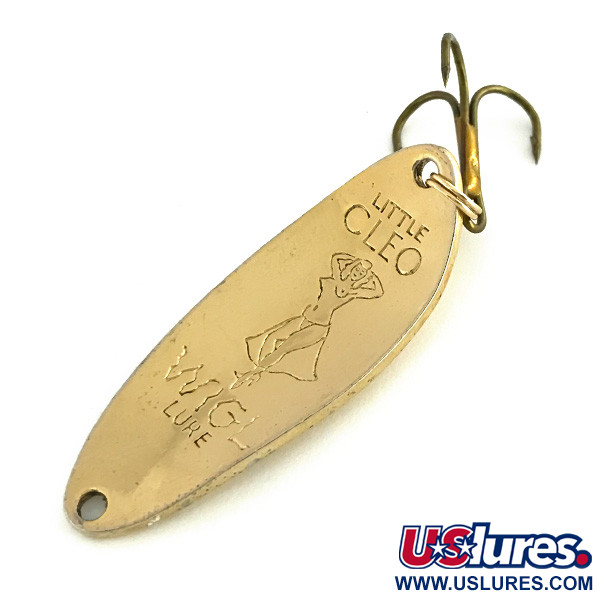 Vintage  Seneca Little Cleo (Hula Girl)​, 1/3oz Gold fishing spoon #8613