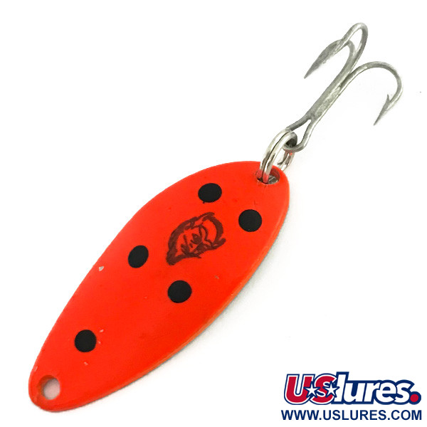  Eppinger Dardevle Devle Dog 5200 UV, 1/4oz Red / Black / Nickel fishing spoon #8614