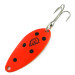  Eppinger Dardevle Devle Dog 5200 UV, 1/4oz Red / Black / Nickel fishing spoon #8614