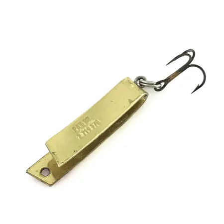 Vintage South Bend Super Duper 502, 3/32oz Gold fishing spoon #8616