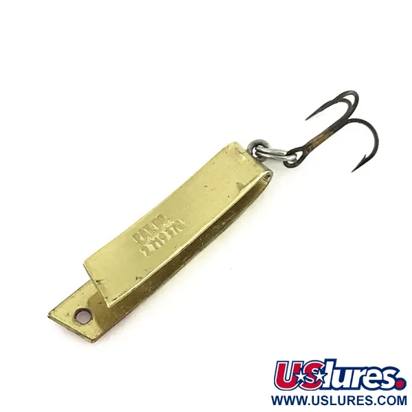 Vintage  South Bend Super Duper 502, 3/32oz Gold fishing spoon #8616