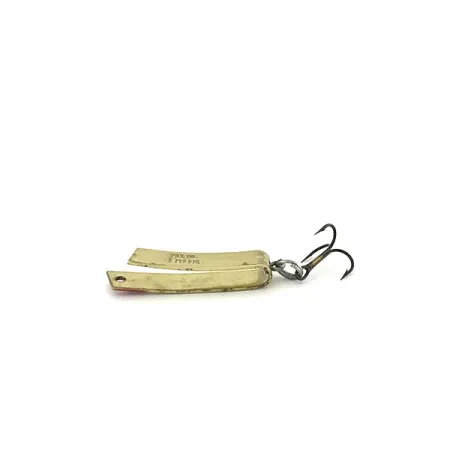 Vintage South Bend Super Duper 502, 3/32oz Gold fishing spoon #8616