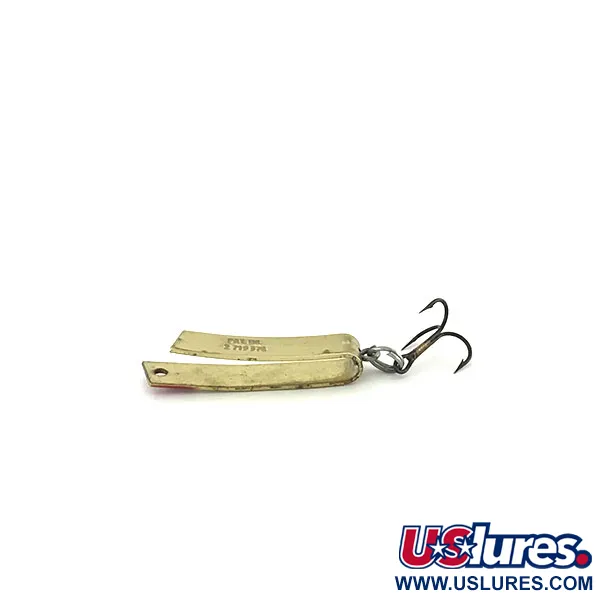 Vintage  South Bend Super Duper 502, 3/32oz Gold fishing spoon #8616