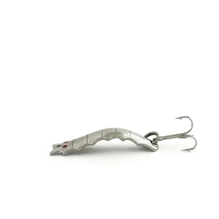 Vintage Al's gold fish Goldfish Helgy, 3/16oz Nickel / Red Eyes fishing spoon #8621