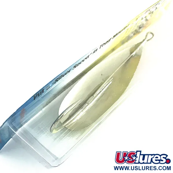 Luhr Jensen Weedless Silver Spoon UV, 3/4oz Fire Tiger fishing spoon #8624