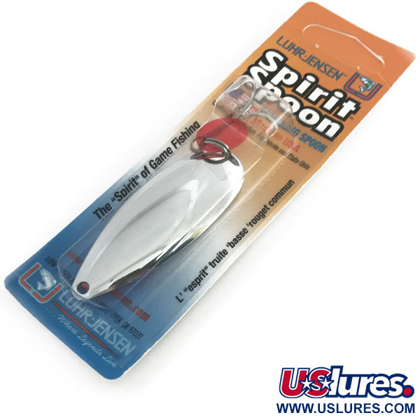  Luhr Jensen Spirit Spoon, 3/4oz Nickel fishing spoon #8628