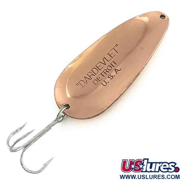 Vintage  Eppinger Dardevle Rok't Devlet, 1 1/4oz Copper fishing spoon #8633