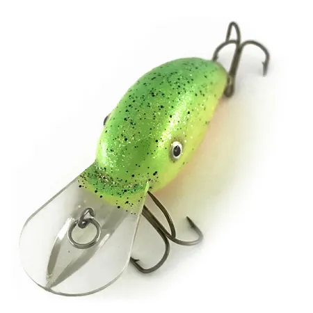 Vintage Strike King 4XD, 1/3oz Chartreuse fishing lure #9238