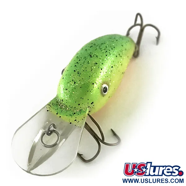 Vintage   Strike King 4XD, 1/3oz Chartreuse fishing lure #8634
