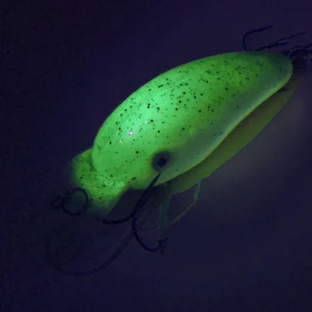 Vintage Strike King 4XD, 1/3oz Chartreuse fishing lure #9238