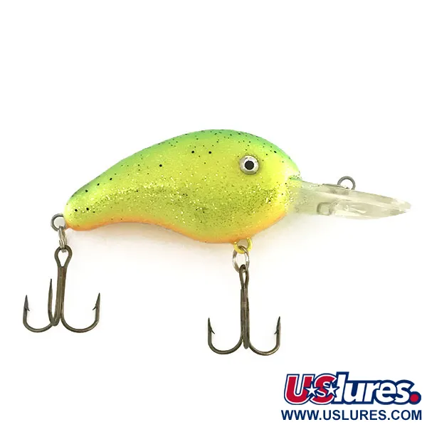 Vintage   Strike King 4XD, 1/3oz Chartreuse fishing lure #8634