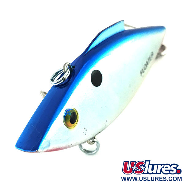 Vintage   Bill Lewis Rat-L-Trap Floater, 1/3oz RT 258 Nickel Black Blue fishing lure #8637