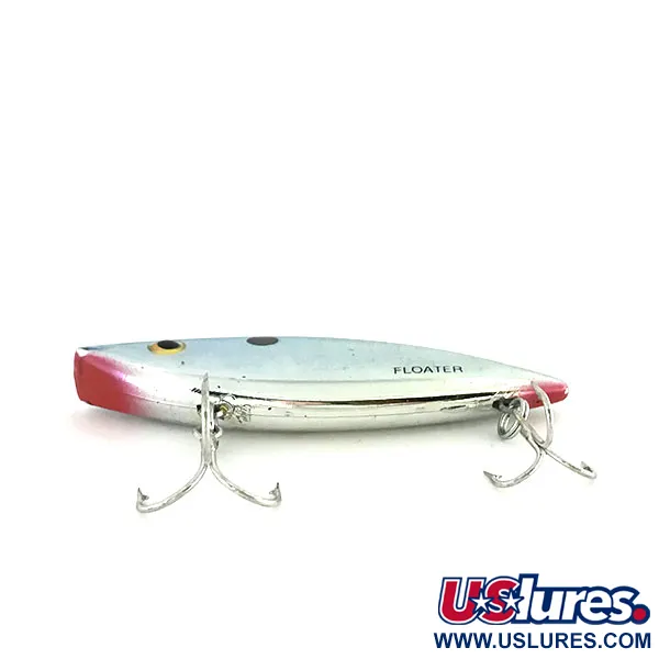 Vintage   Bill Lewis Rat-L-Trap Floater, 1/3oz RT 258 Nickel Black Blue fishing lure #8637