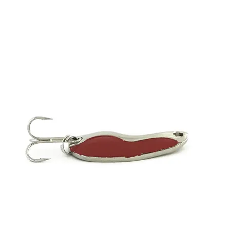 Vintage Acme Kamlooper Junior​, 1/4oz White / Red / Nickel fishing spoon #8643