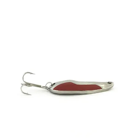 Vintage Acme Kamlooper, 2/5oz Red / White / Nickel fishing spoon #8644