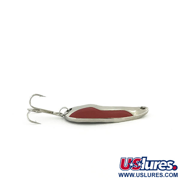 Vintage  Acme Kamlooper, 2/5oz Red / White / Nickel fishing spoon #8644