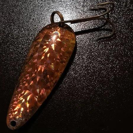 Vintage Eppinger Dardevle Rok't Imp Crystal, 3/4oz Crystal Copper fishing spoon #8646
