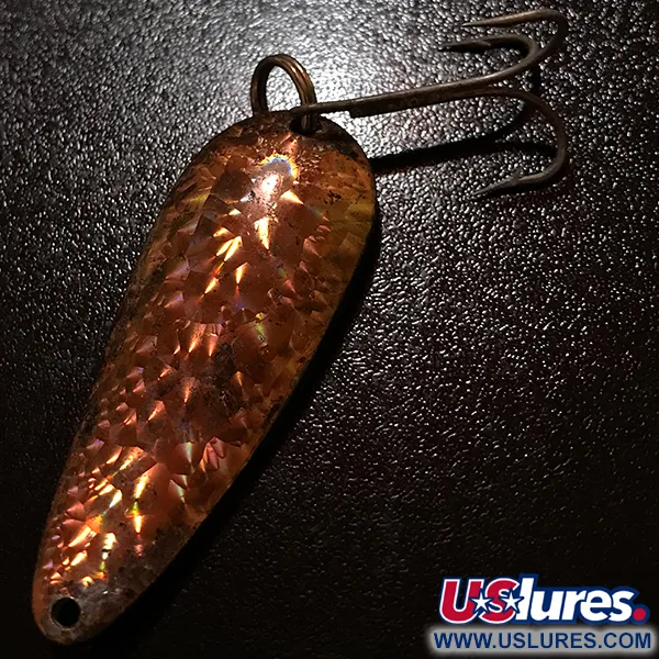 Vintage  Eppinger Dardevle Rok't Imp Crystal, 3/4oz Crystal Copper fishing spoon #8646