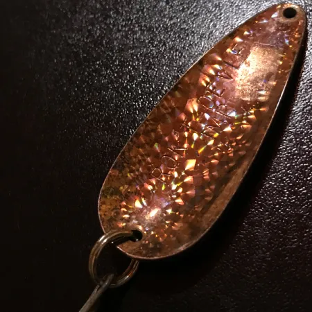 Vintage Eppinger Dardevle Rok't Imp Crystal, 3/4oz Crystal Copper fishing spoon #8646