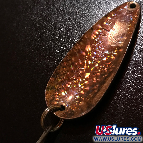Vintage  Eppinger Dardevle Rok't Imp Crystal, 3/4oz Crystal Copper fishing spoon #8646