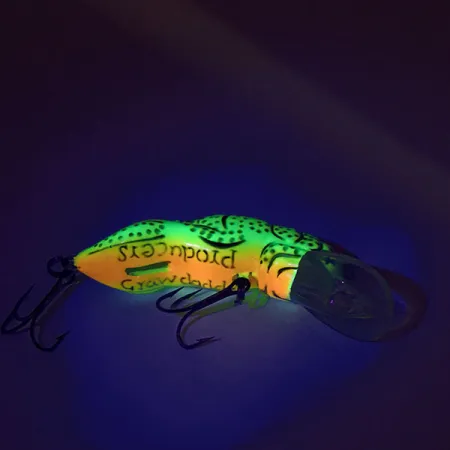 Vintage Producers Crawdad UV, 1/4oz Green Tiger fishing lure #8649