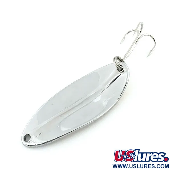 Vintage TODDCO Main Liner , 2/5oz Nickel / Golden Hologram fishing spoon #8651