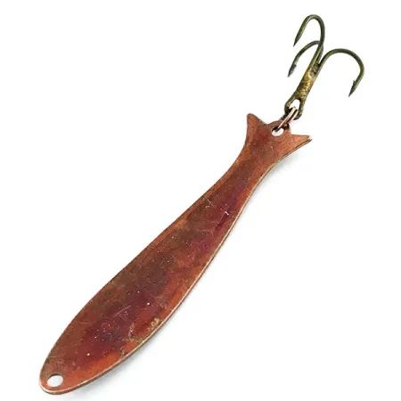 Vintage Acme Flash-King Wobbler, 3/16oz Bronze (Brass) fishing spoon #8658