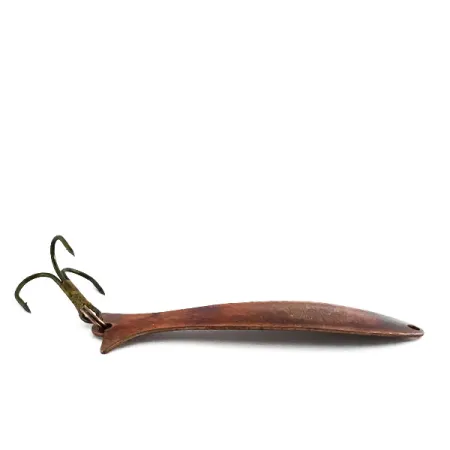 Vintage Acme Flash-King Wobbler, 3/16oz Bronze (Brass) fishing spoon #8658