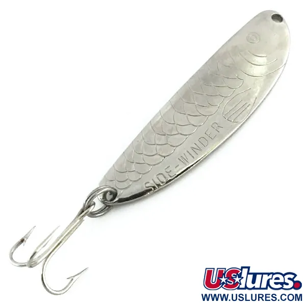 Vintage Acme Side-winder, 1/3oz Nickel fishing spoon #8662