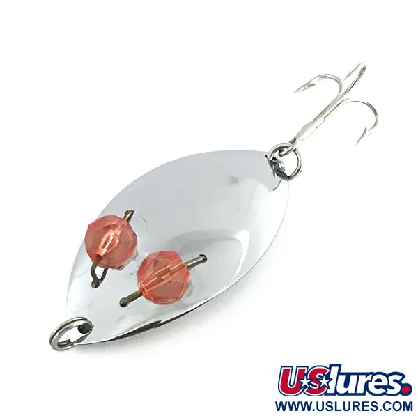 Vintage   Herter's Glass eye spoon, 2/5oz Nickel fishing spoon #8666