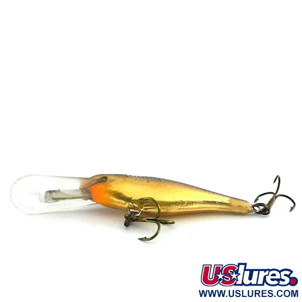 Vintage Rapala Shad Rap DeepRunner 07, 1/4oz Gold fishing lure #8670