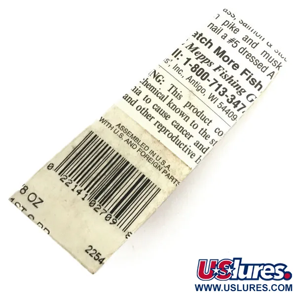   Mepps Aglia 1 dressed, 1/8oz Silver spinning lure #8678