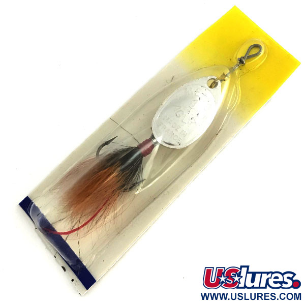 Mepps Aglia 1 dressed, 1/8oz Silver spinning lure #8678