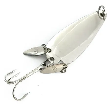 Vintage Marathon (with sonic blades), 2/5oz Nickel fishing spoon #8681
