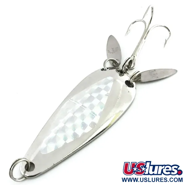 Vintage   Marathon (with sonic blades), 2/5oz Nickel fishing spoon #8681