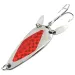 Vintage   Marathon (with sonic blades), 2/5oz Nickel / Red fishing spoon #8682