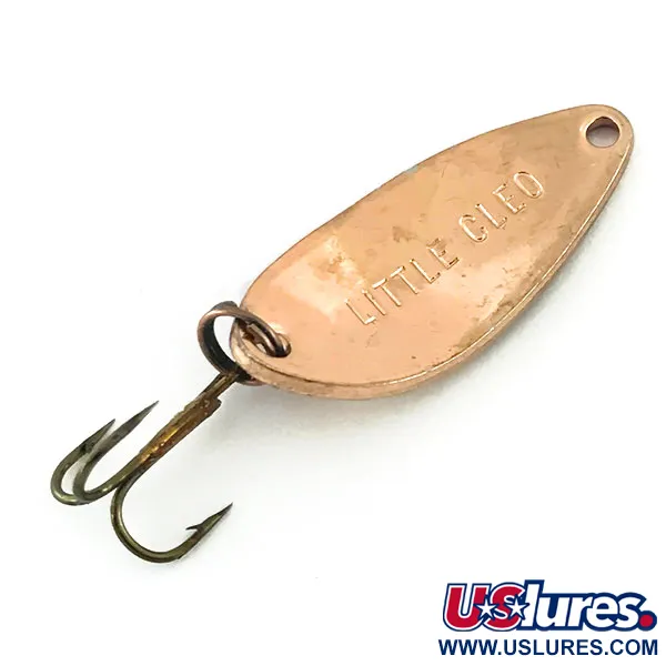 Vintage  Seneca Little Cleo, 3/16oz Copper / Red fishing spoon #8683
