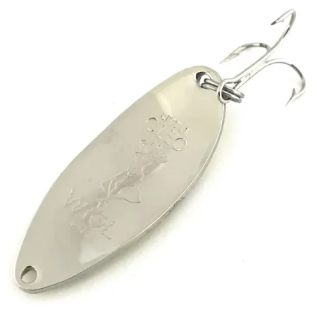 Vintage Seneca Little Cleo (Hula Girl), 2/3oz Yellow / Nickel fishing spoon #8686