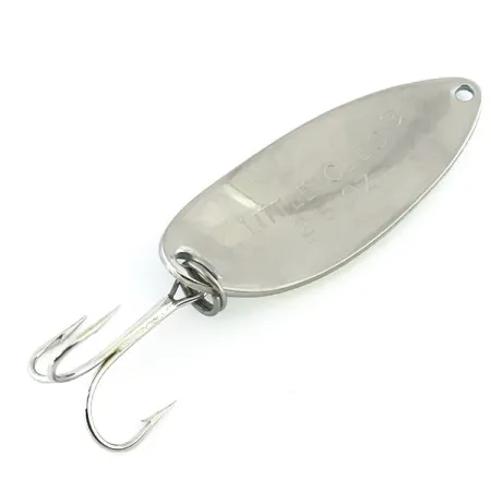 Vintage Acme Little Cleo Glow, 2/5oz Blue / White / Nickel fishing spoon #8688